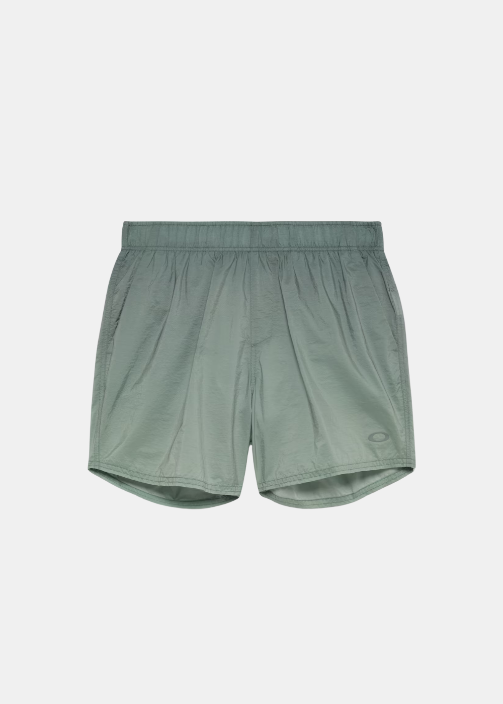 vue de face sur fond blanc du Short de bain oakley vert dégradé