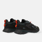 vue arrière de kla baskets lacoste l003 neo tech avec son rubber orange