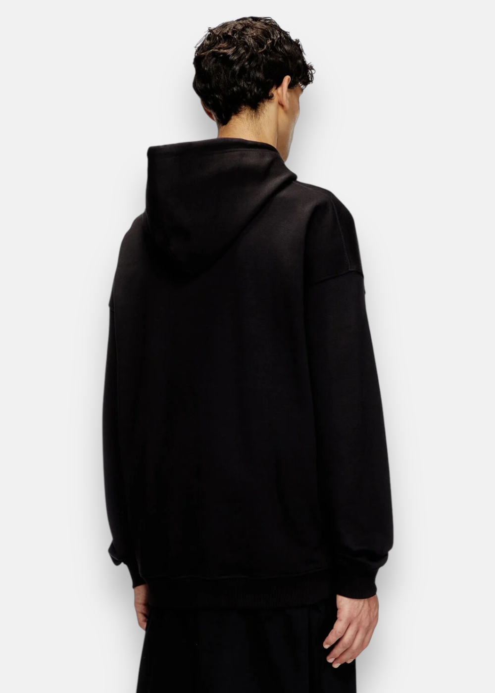Sweat à capuche Diesel Noir de dos