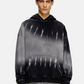 Sweat à capuche Diesel avec dégradé porté par mannequin. 