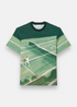 T-shirt Lacoste imprimé tennis peinture a plat