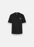 phoo vu de face du T-shirt cp company double logo dans le dos - noir