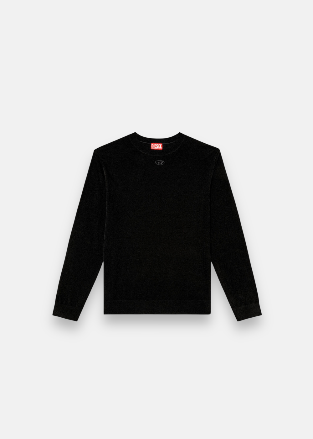 Vue a plat du pull Diesel K-Cevro coloris noir