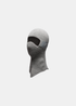 Vue de trois-quarts profil de la cagoule Oakley gris cement sur buste d&