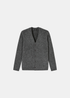 Cardigan Homme A.P.C. en laine alpaga col V gris anthracite à boutons vue de face