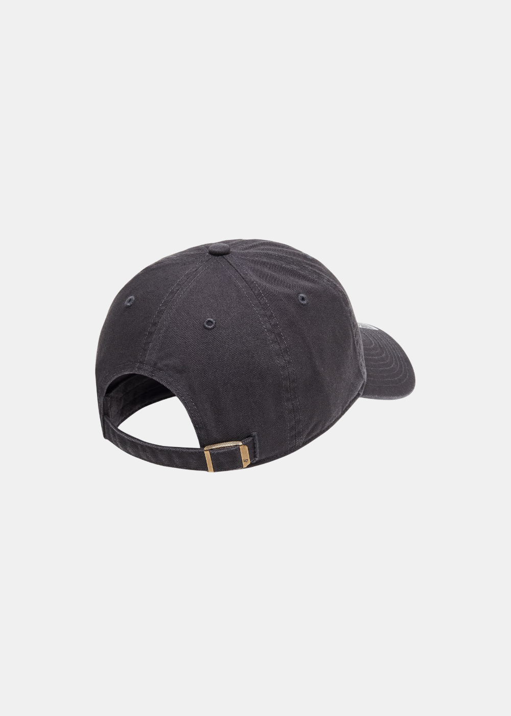 Vue arrière de la casquette Oakley Remix 6 pans noire montrant la sangle de réglage ajustable avec boucle métallique