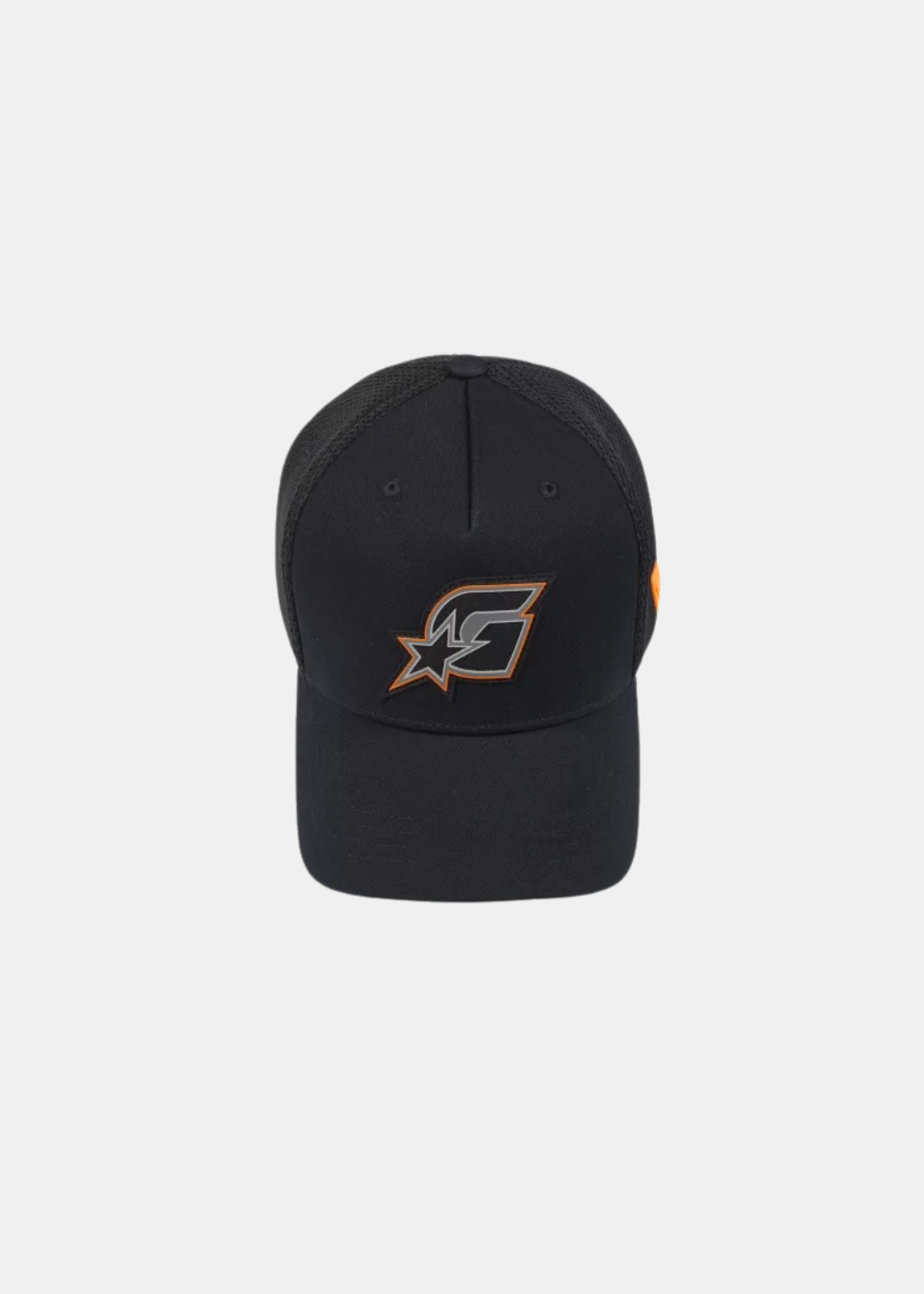 Casquette Homme Gertrude Billys Star noire avec logo 'G' étoile brodé vue de face