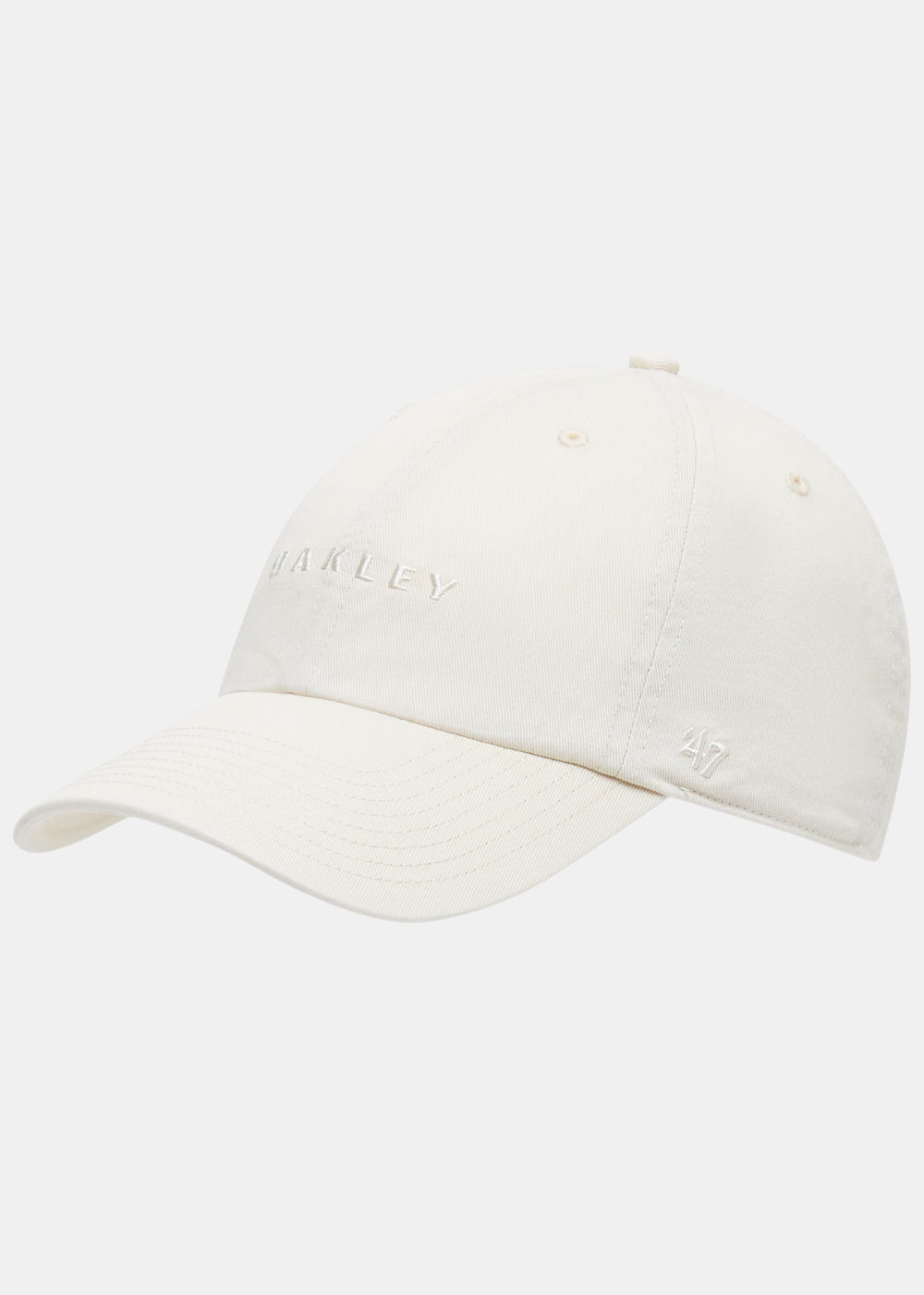 Casquette beige clair Oakley x '47 Soho Gen Clean Up en coton avec broderies ton sur ton Oakley et 47