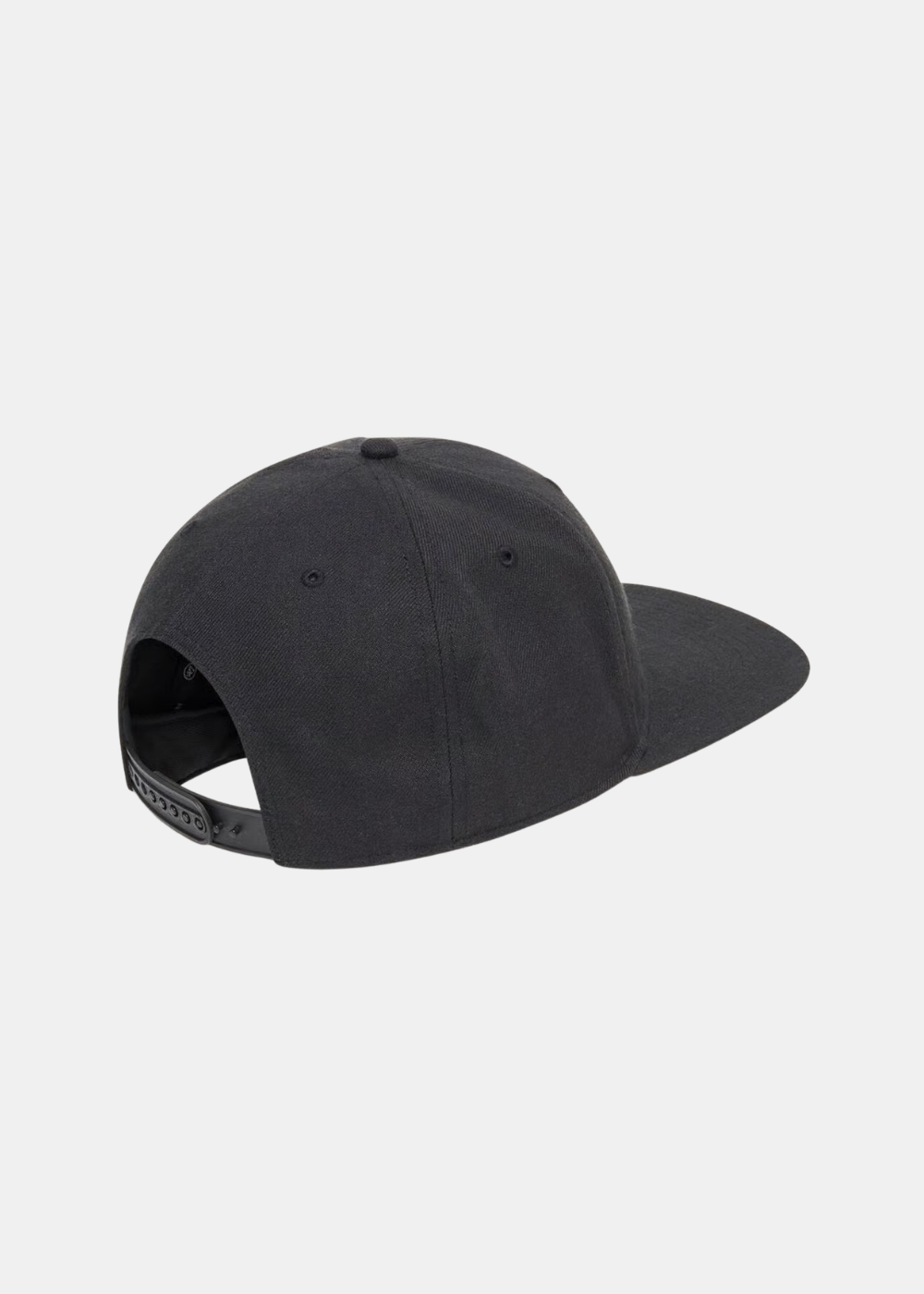 Vue arrière de la casquette Oakley '47 B1B Ellipse noire montrant la fermeture snapback réglable