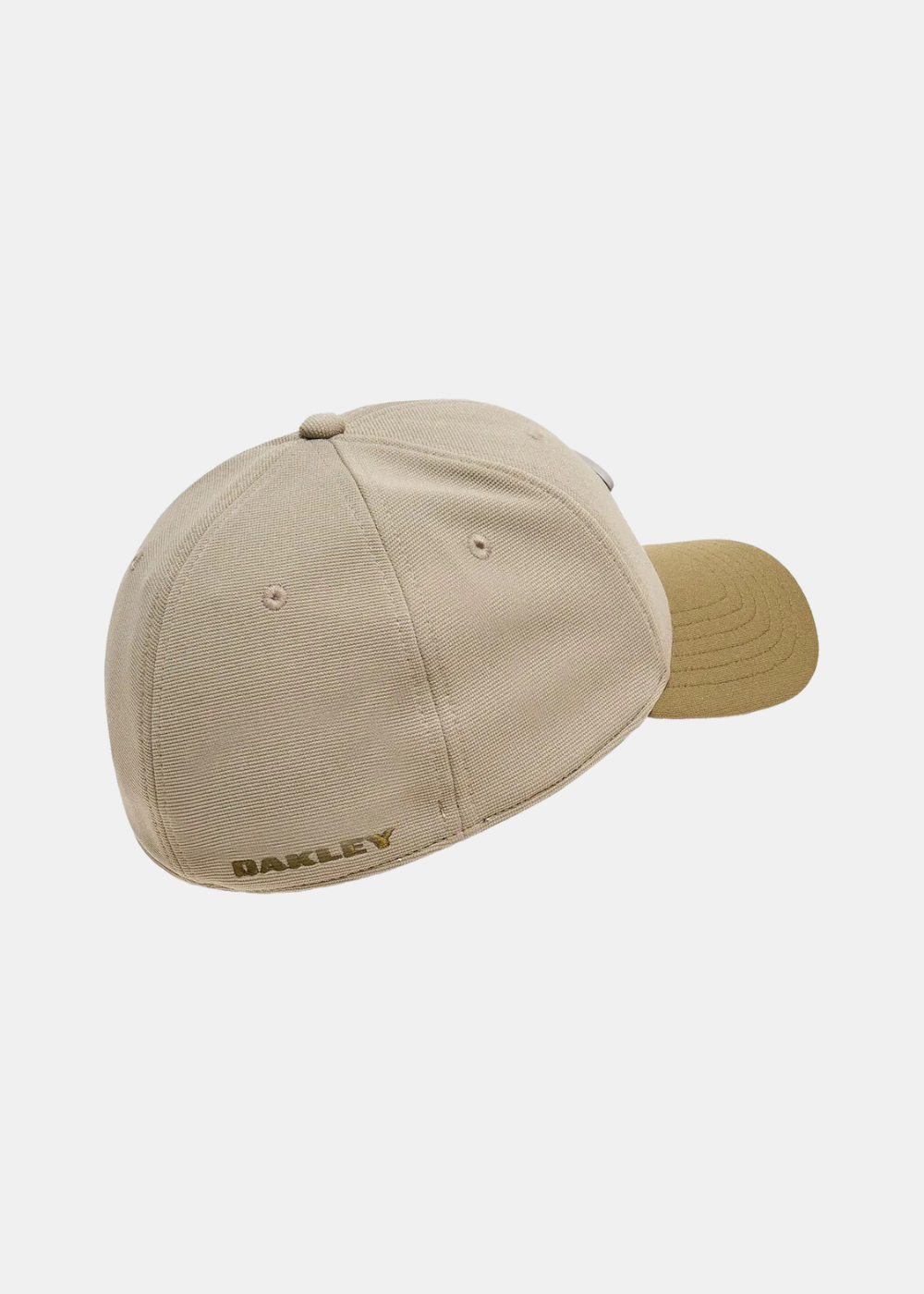 photo vue de dos de la casquette oakley grise logo metallique  gris ciment  model tincan. 