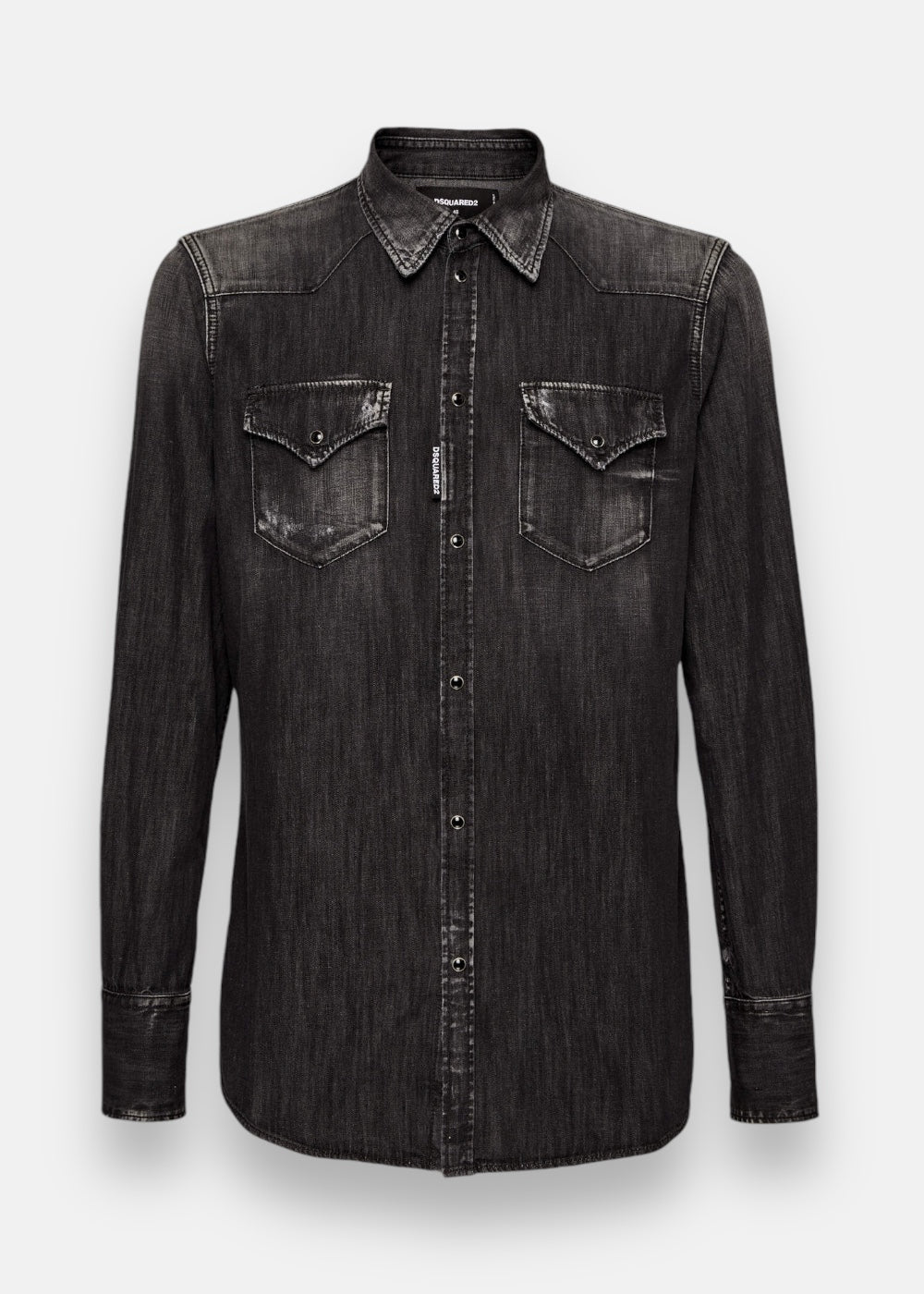 vue de face de la chemise dsquared2 noire