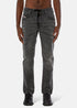 vue de face du diesel jogg jeans d-krooley gris