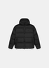 Doudoune Homme Arte Antwerp Hooded Puffer Primaloft noire avec capuche et logo poitrine vue de face