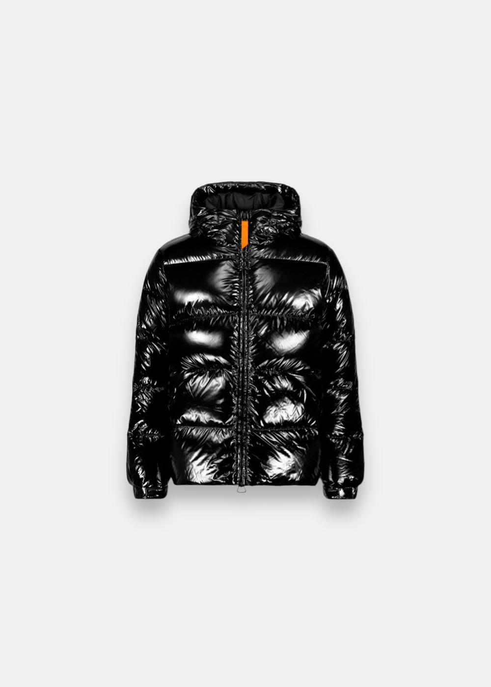 doudoune gertrude noir pour homme de face sur fond blanc purple store