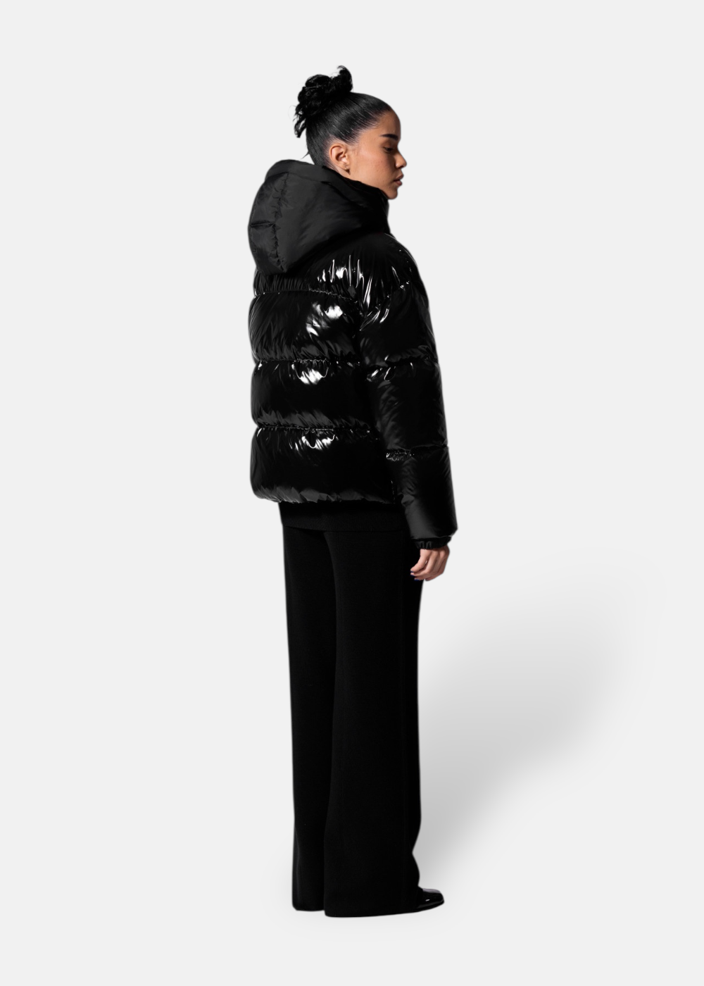 doudoune gertrude noire pour femme de dos purple store la rochelle
