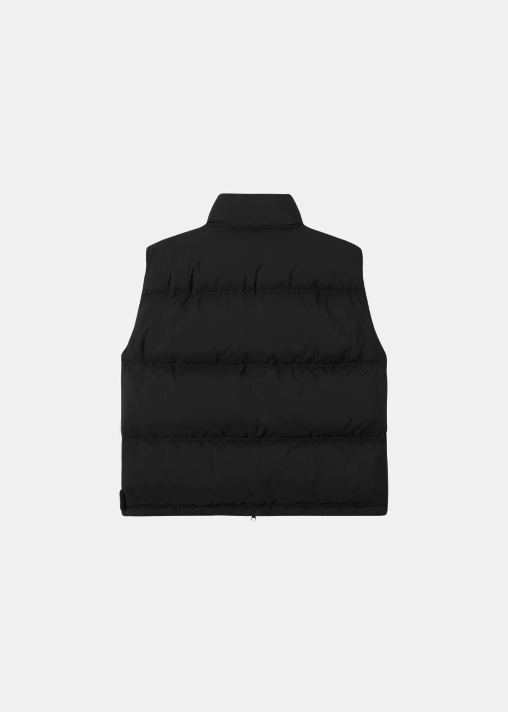 Doudoune sans manches Stone Island Cordura RDS noire mat vue de dos à matelassage horizontal