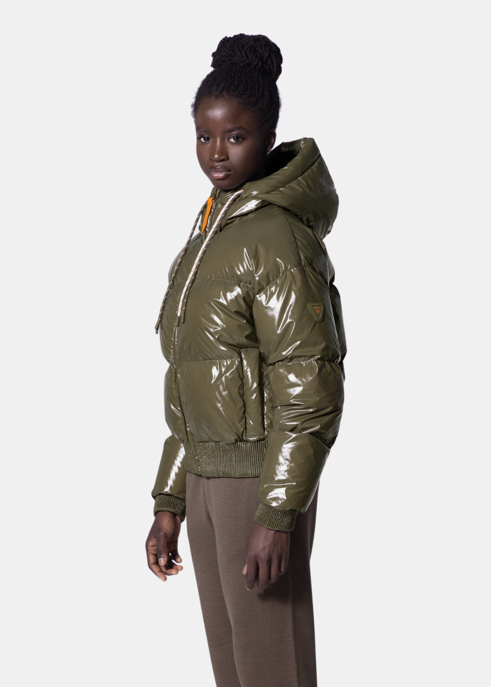 gertrude_doudoune_pour femme nine_kaki_1 de 3/4