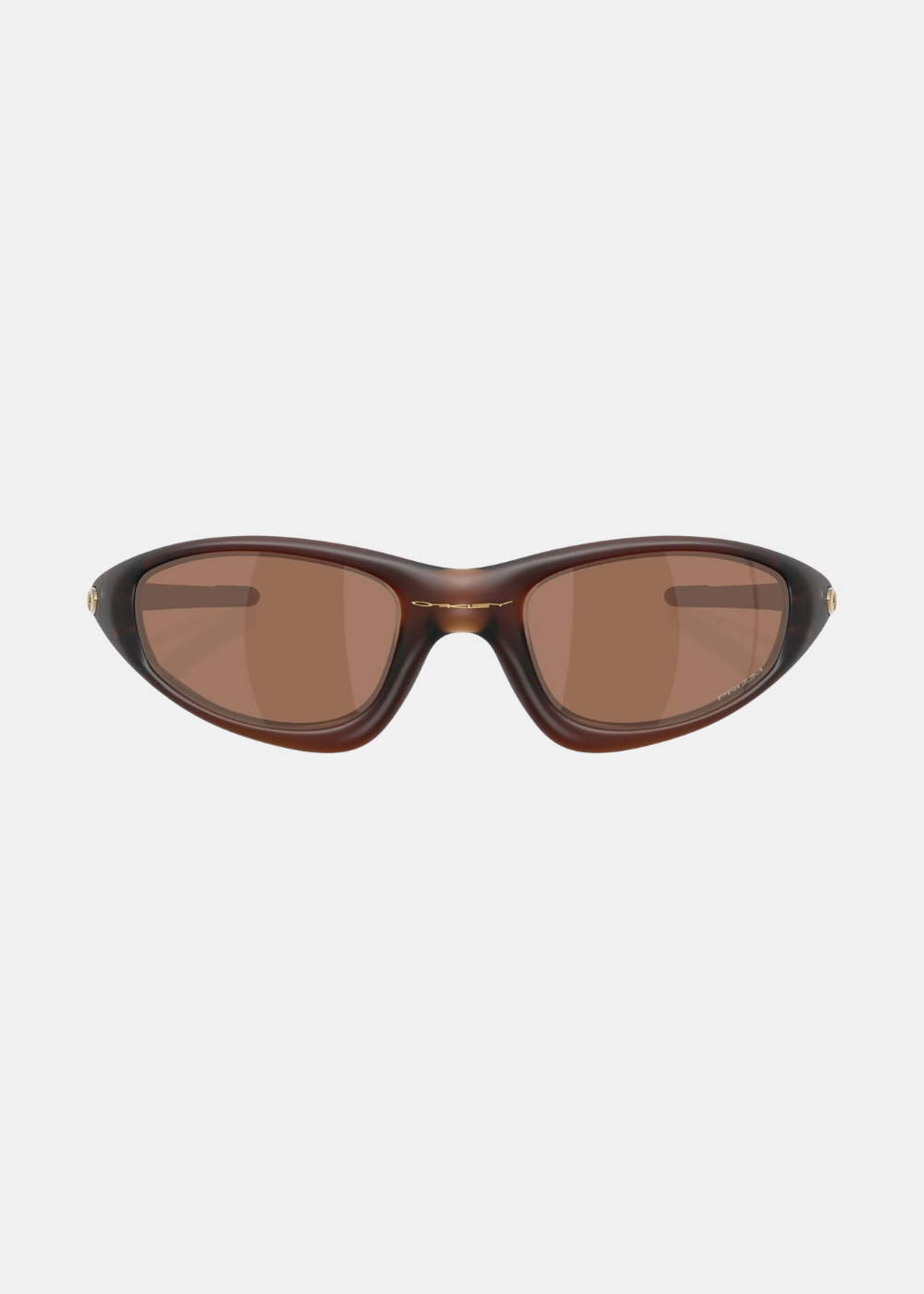 Lunettes de soleil Homme Oakley MUZM Straight Jacket 99 Matte Rootbeer monture enveloppante marron vue de face