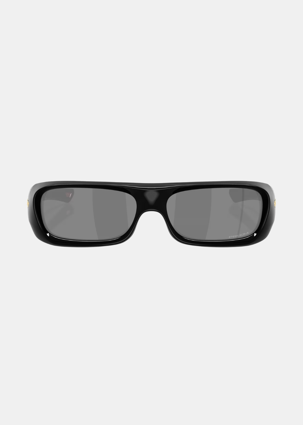 Vue de face des lunettes de soleil Oakley Permian en monture noire avec verres Prizm Black