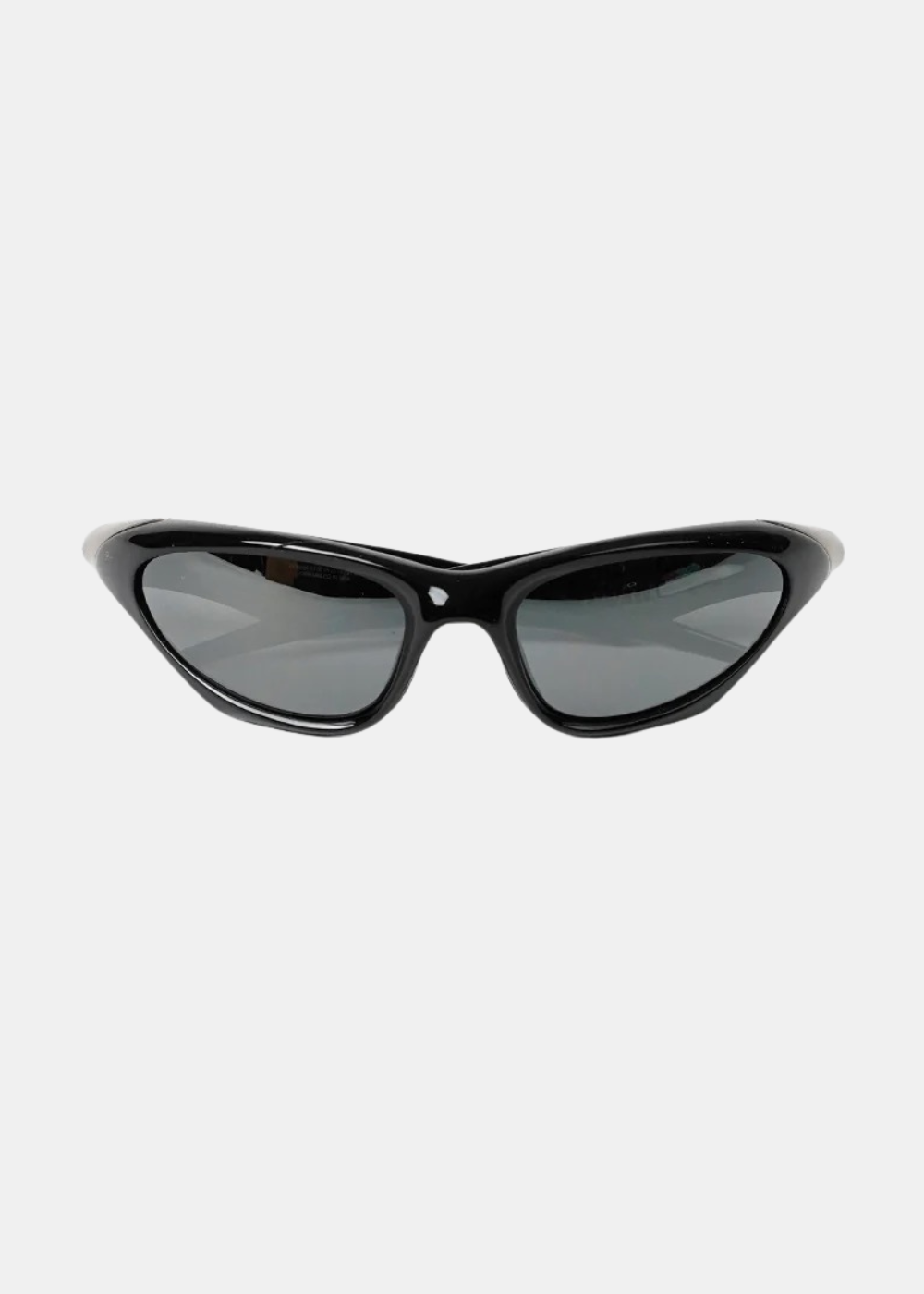 Lunettes de soleil de sport Oakley MUZM Scar noires aux verres foncés, vue de face
