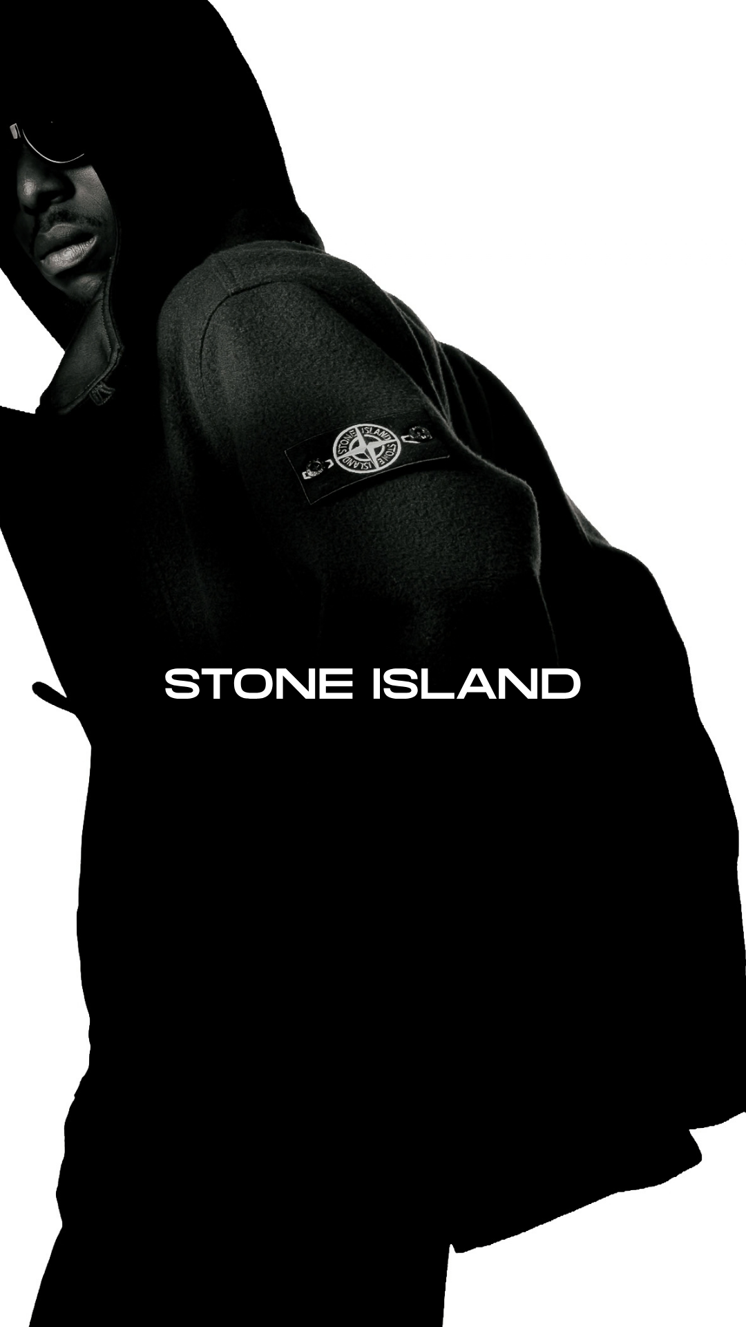 Mannequin de dos avec son manteau stone island issue de la nouvelle collection autome/hiver 2026-2027