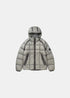 packshot de la doudoune cp company dd shell grise vue de face