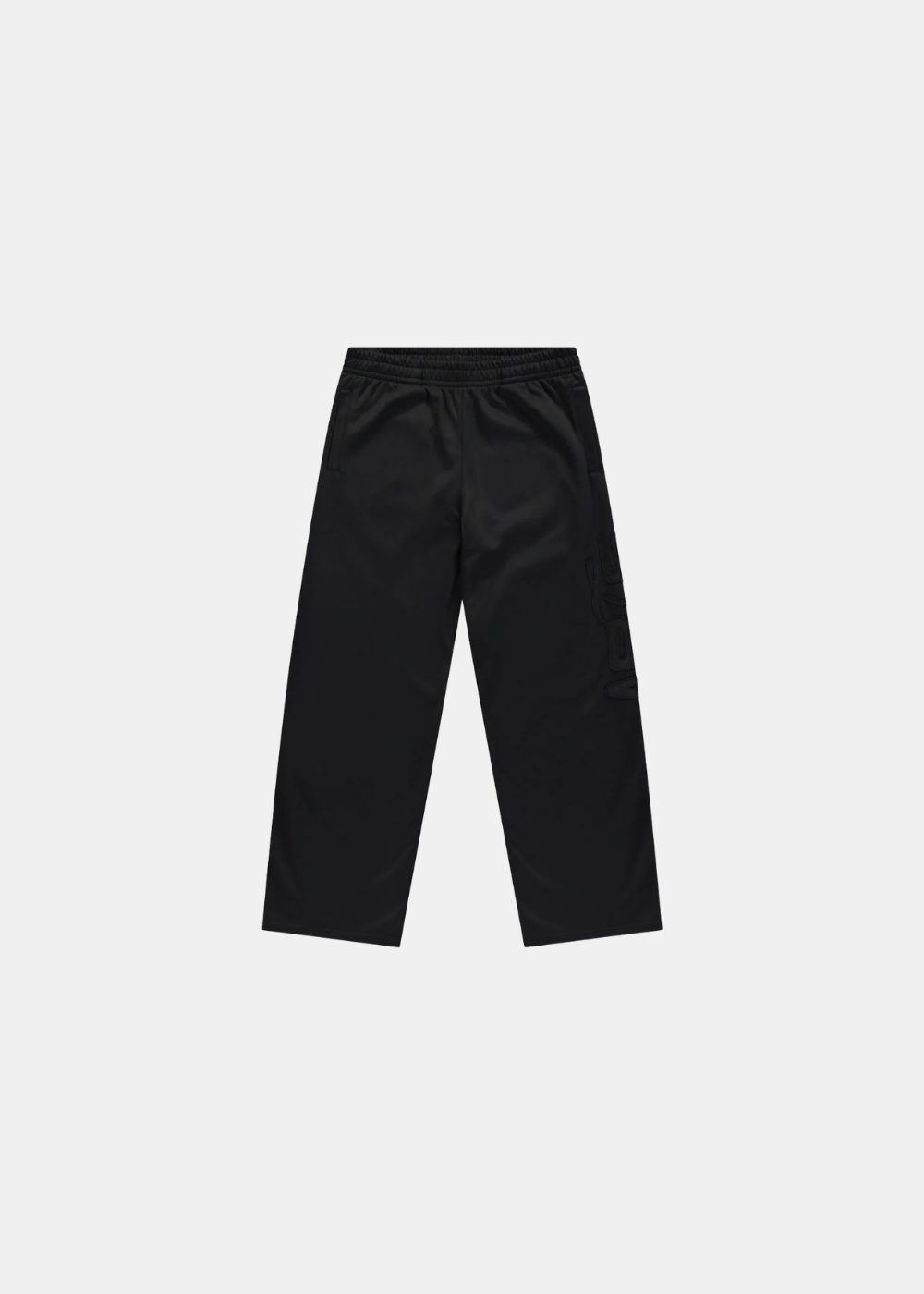 packshot face avant du du pantalon de survetement arte coloris noir
