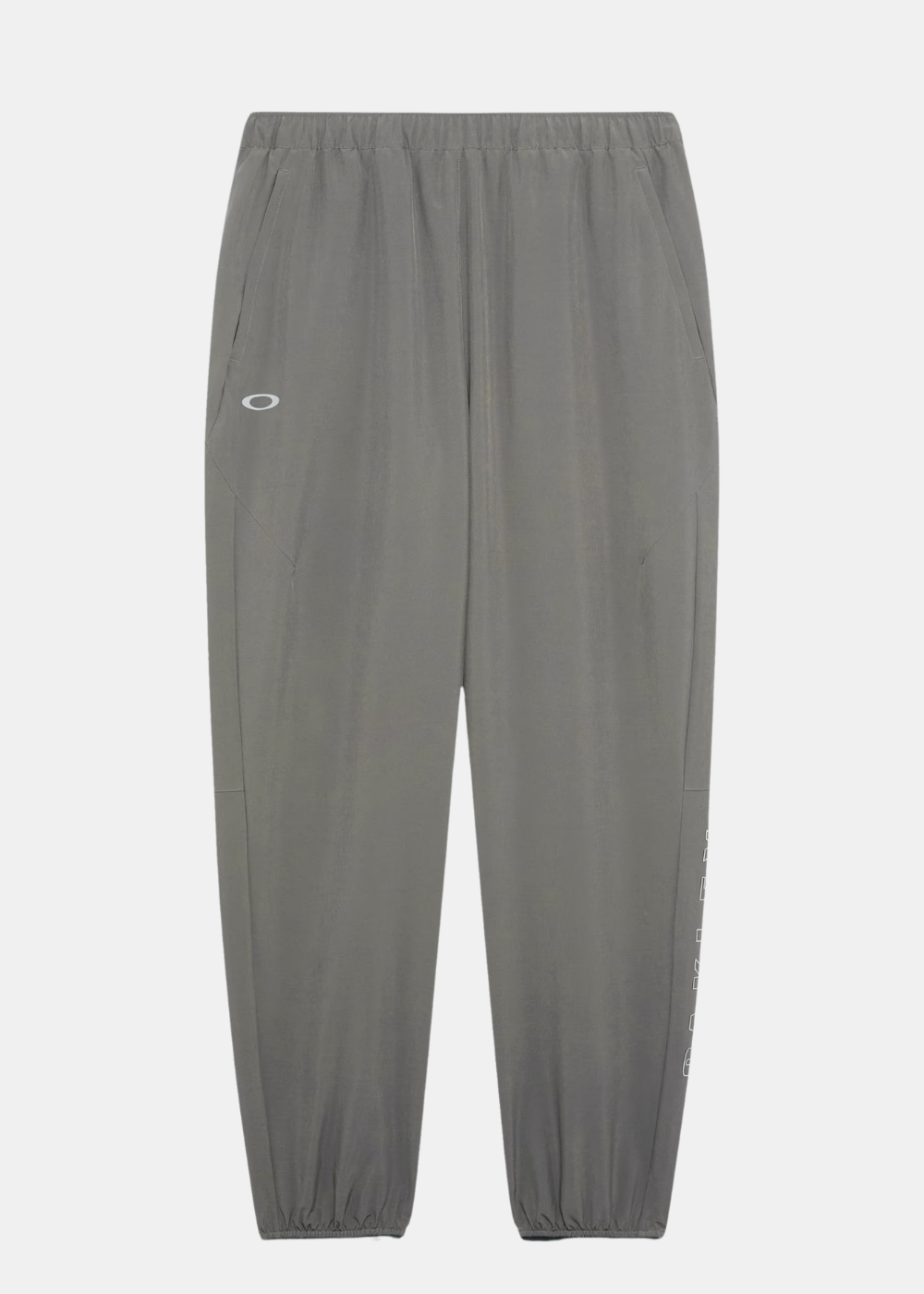 Packshot face du pantalon Oakley Edge Force Active DWR gris avec taille et chevilles élastiquées