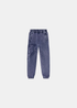 Pantalon de survêtement Homme délavé bleu avec logo &