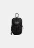 Packshot de face de la pochette tactique Oakley noire avec mousqueton et logo Ellipse