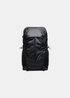 Sac à dos 29L Oakley Terraquest en tissu recyclé noir vue de face avec zip central et logo Ellipse