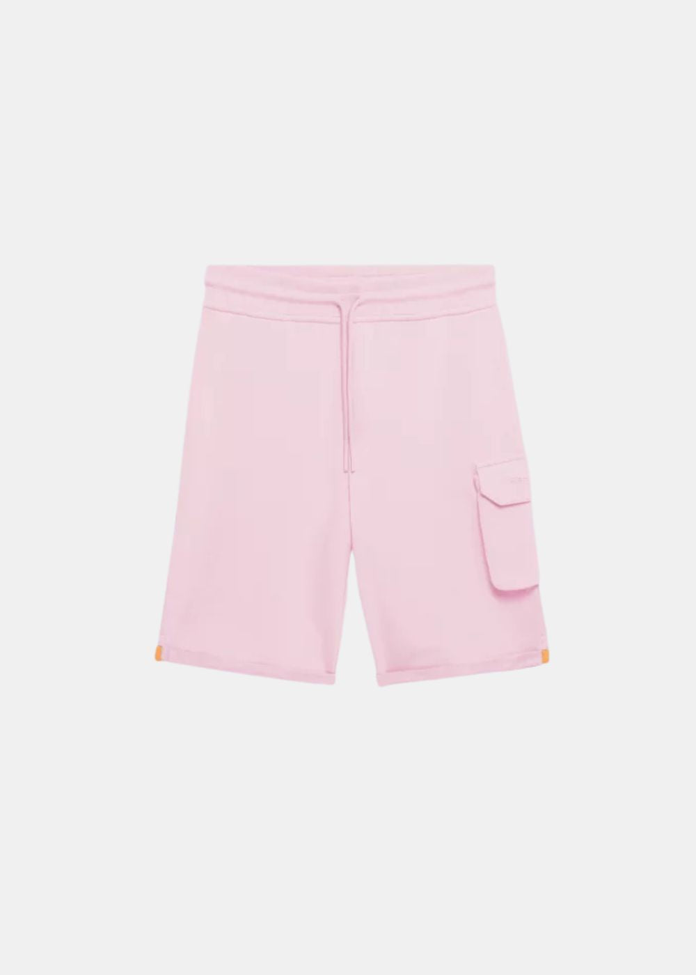 vue de face sur fond blanc du short cargo gertrude coloris rose