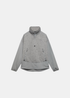 Packshot face du sweat Oakley Heirloom Polartec gris bimatière avec col montant zippé