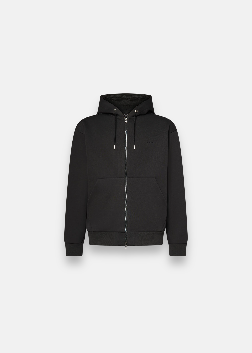 Sweat à capuche zippé Oakley Reserve Momento FZ noir avec poches kangourou et cordons de serrage.