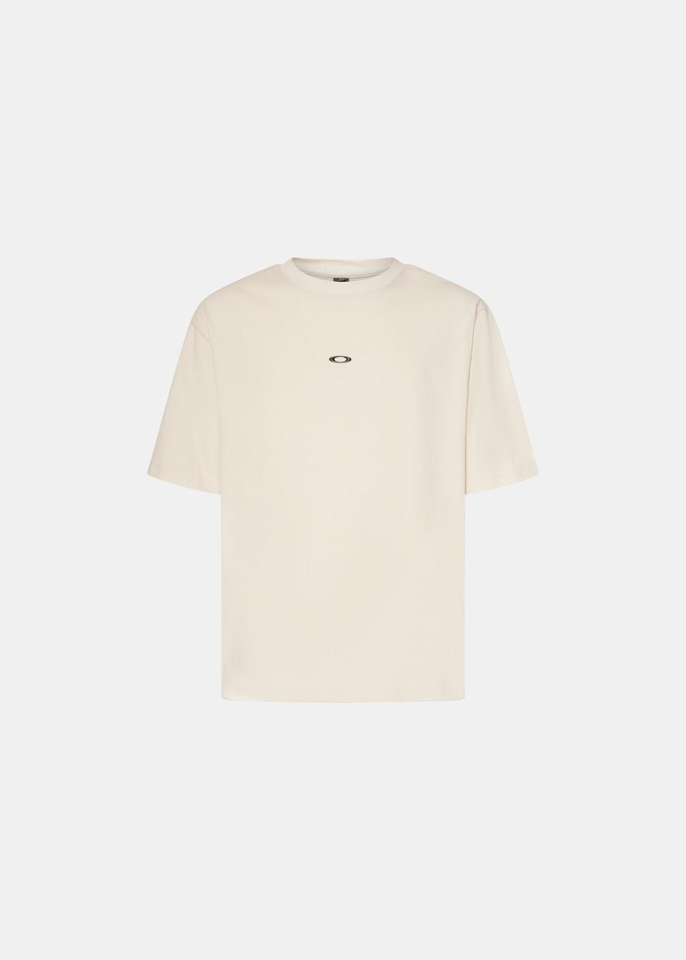 T-shirt beige Oakley Metal Rise avec logo Ellipse métallisé sur la poitrine.
