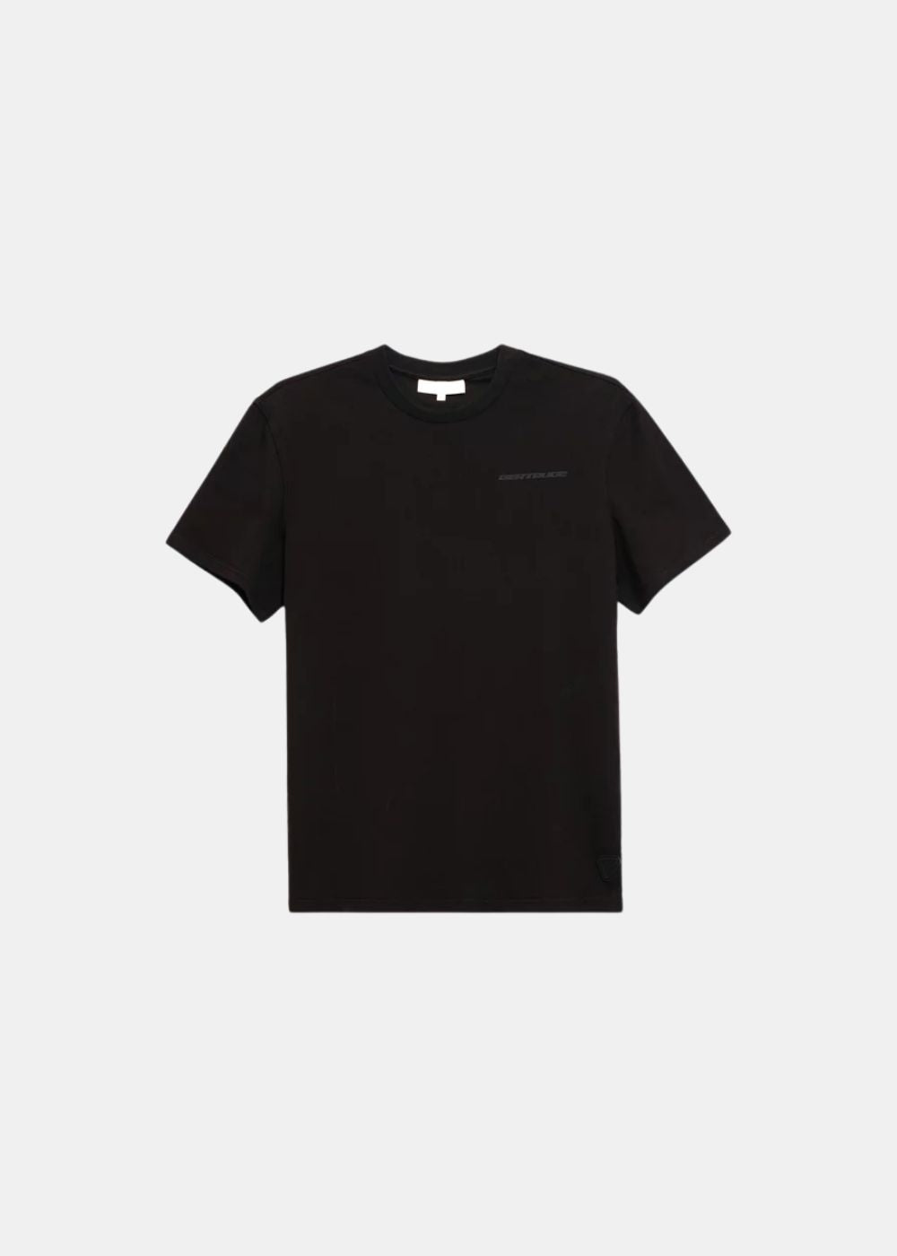  t-shirt gertrude leonce geometry noir de face sur fond blanc