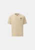 T-shirt Homme beige C.P. Company avec logo et illustration marin sur la poitrine, vue de face