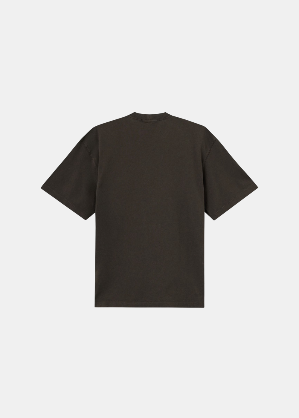 T-shirt gris charbon à manches courtes posé à plat, vue de dos unie (4_2.jpg).