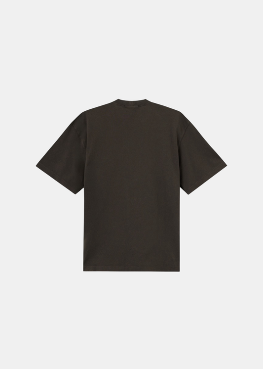 T-shirt gris charbon à manches courtes posé à plat, vue de dos unie (4_2.jpg).