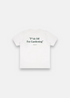 T-shirt blanc vue de dos avec message F*ck Off I&