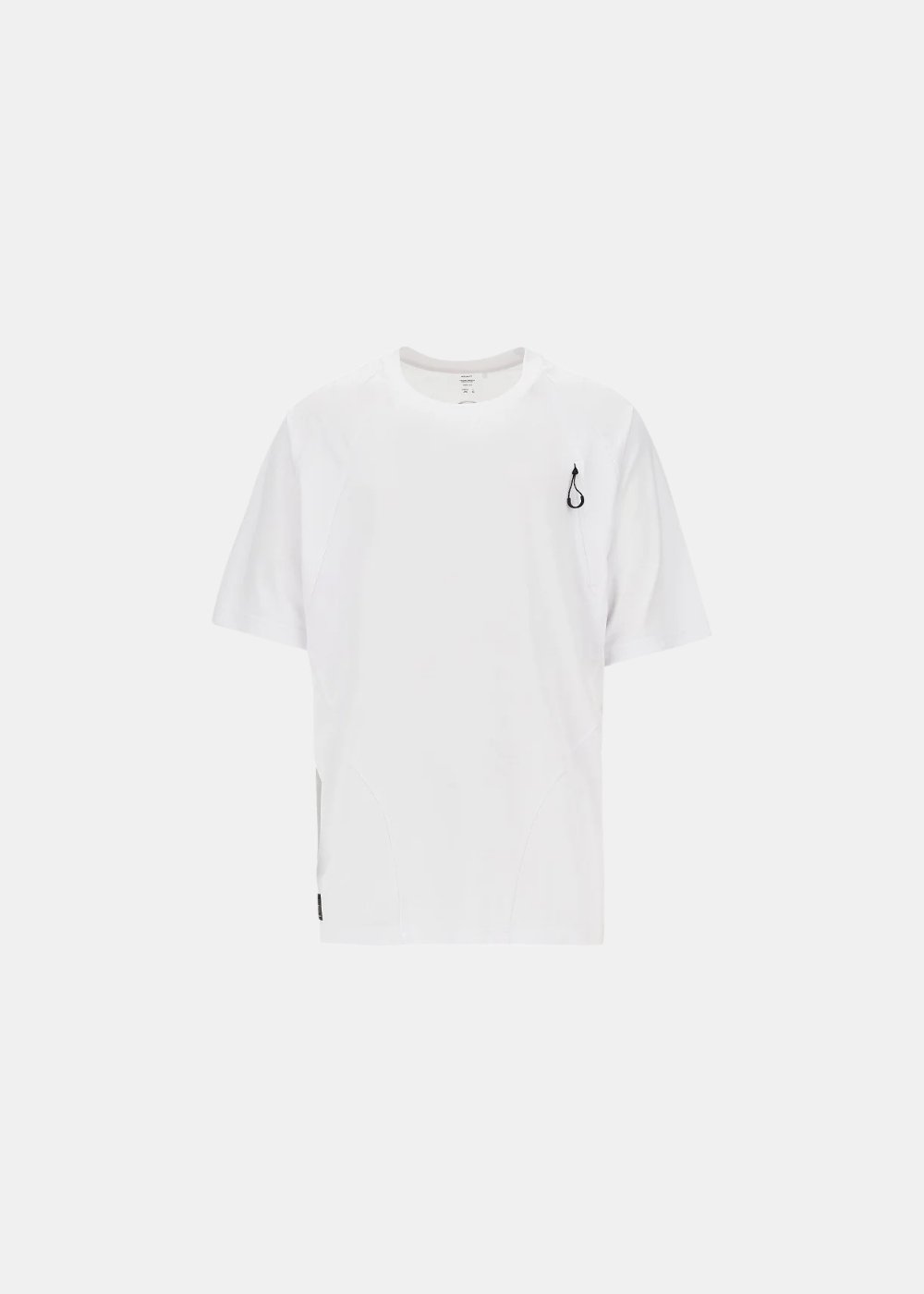 Packshot face du t-shirt Oakley FGL Union 6.7 en viscose blanc avec cordon élastique poitrine