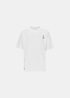 Packshot face du t-shirt Oakley FGL Union 6.7 en viscose blanc avec cordon élastique poitrine