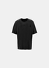 Packshot face du t-shirt Oakley FGL Union 6.7 en viscose noir avec mousqueton de poitrine