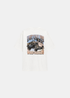 Packshot du dos du t-shirt blanc avec le grand graphique coloré Last Call For Wild Roads