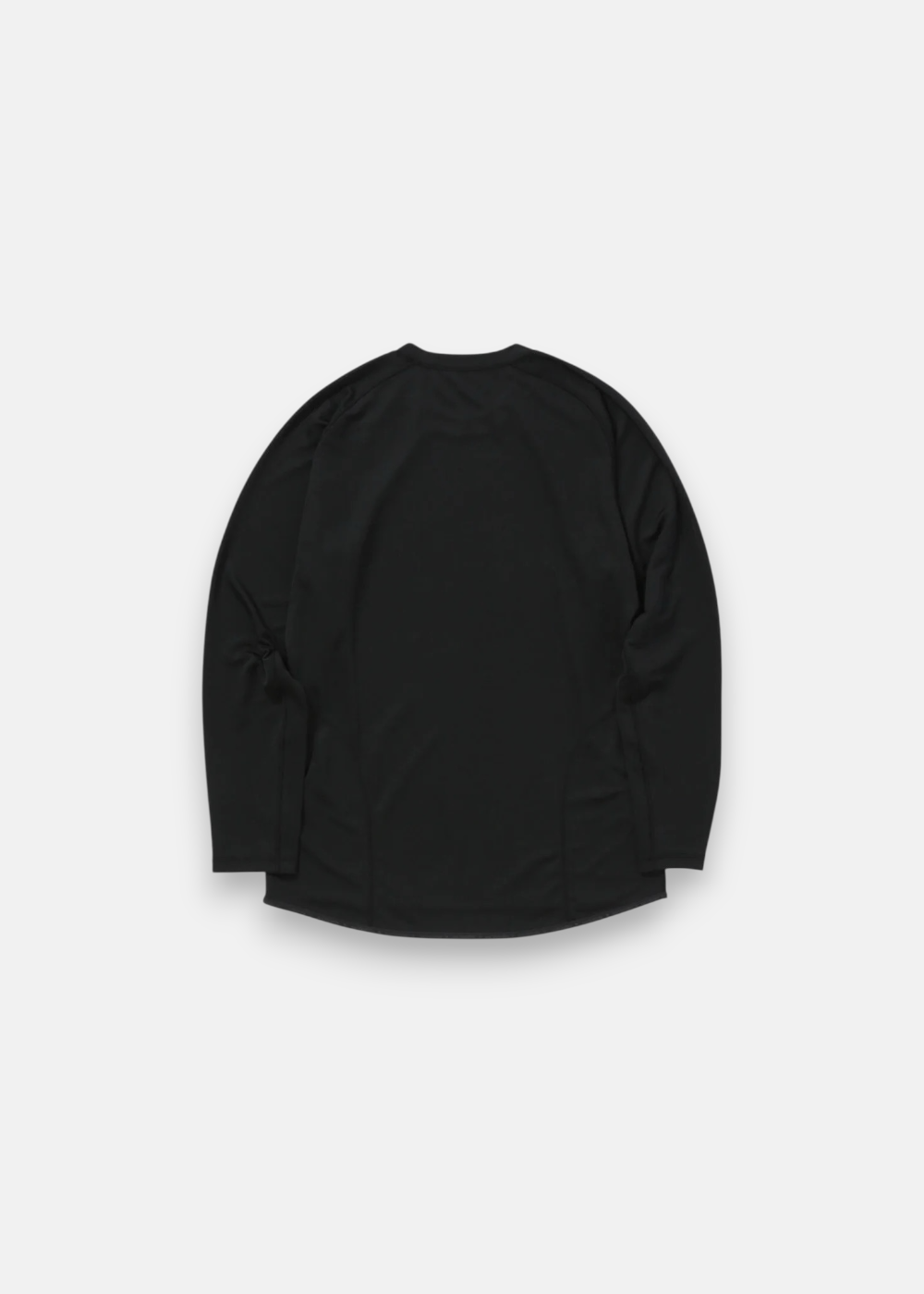 Dos du T-shirt technique And Wander noir, coupe raglan, coutures désodorisantes, idéal pour l'outdoor.