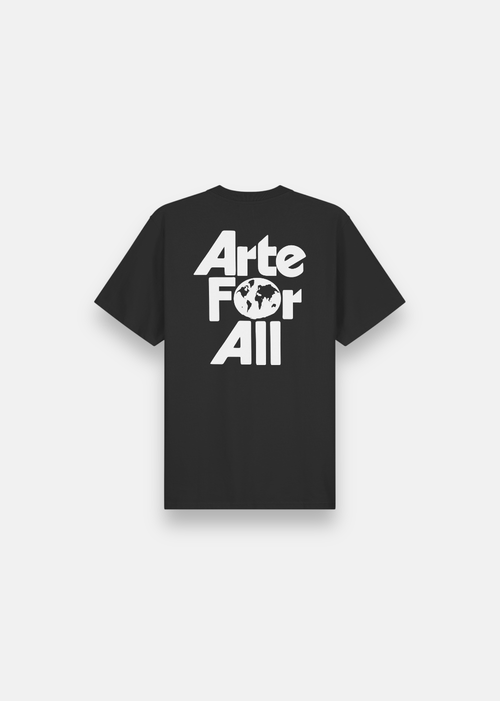 tshirt arte noir logo arte for all de dos