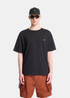 T-shirt Homme Oakley O-Tech Cold Cotton 2.0 noir à poche poitrine porté de face