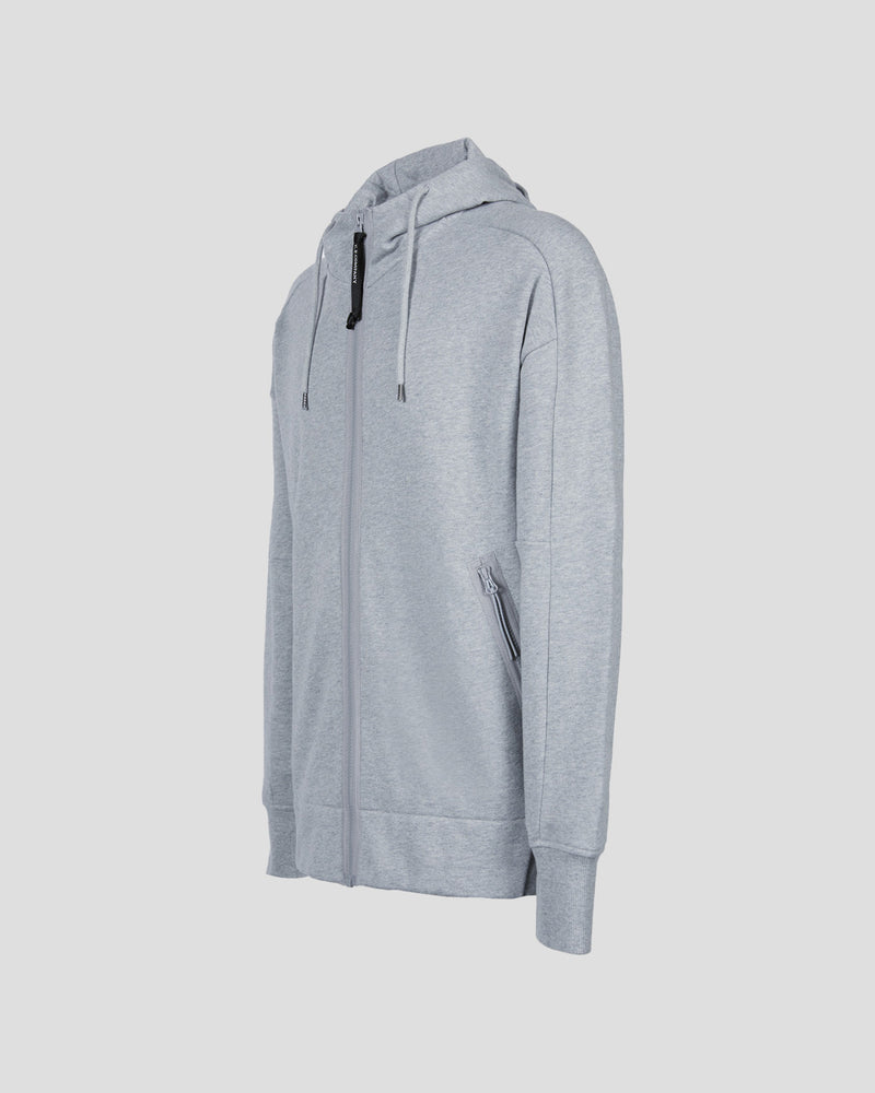 Sweat-shirt C.P. Company gris zippé à capuche
