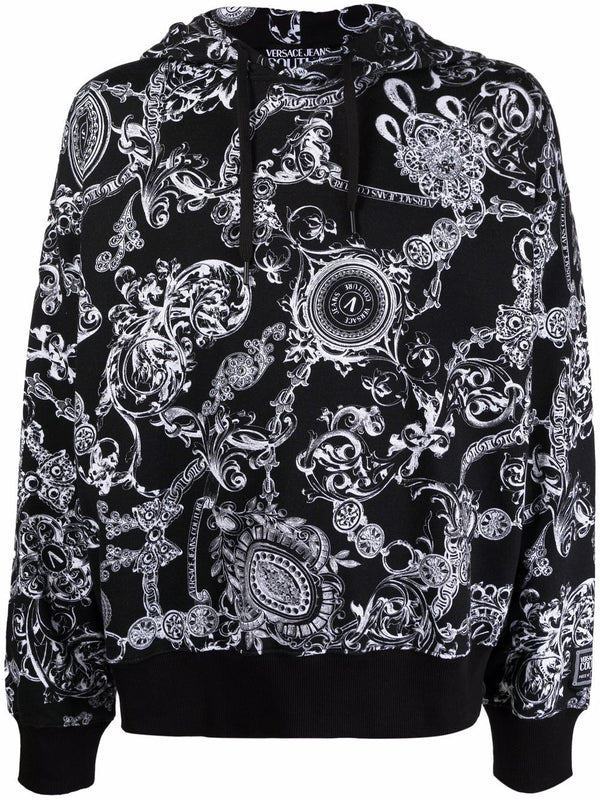 Sweat-shirt à capuche Versace  baroque