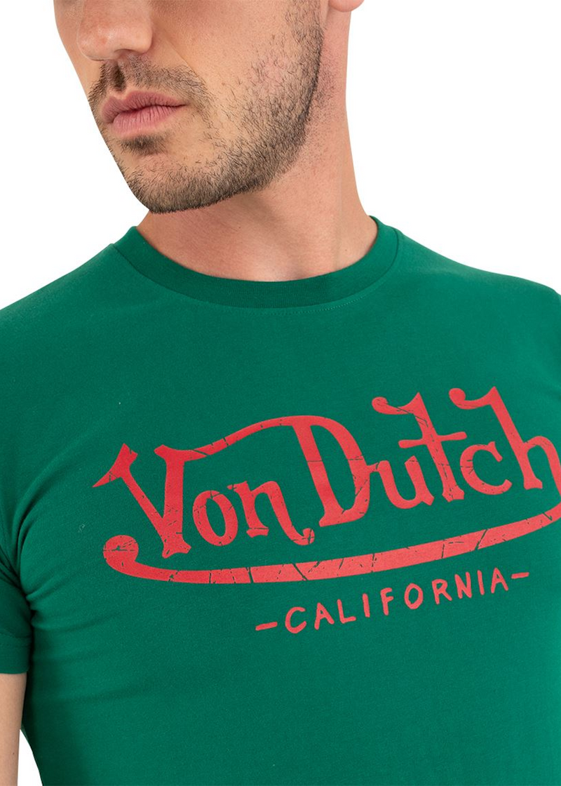 T-shirt Von dutch signature  vert